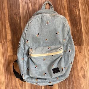 Herschel x Disney collab chambray backpack
